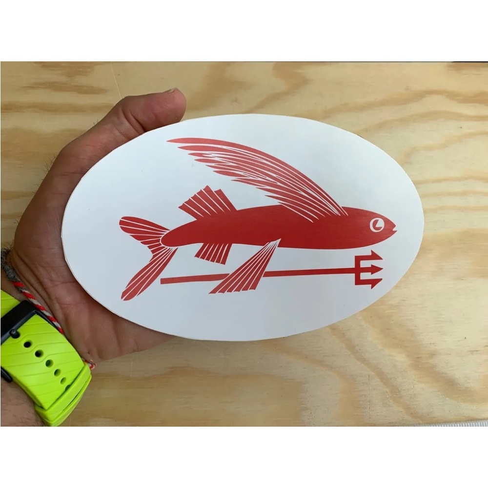 Patagonia Fly Fish Sticker Surfboard Skate Snowboard Adventure Car Bumper Decal
